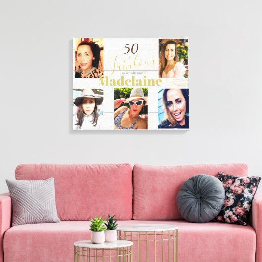 Foto Collage Rustiek Eenvoudig 50 Fabulous Canvas Afdruk (Insitu (Woonkamer))