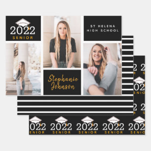 Foto Collage Senior Afstuderen Inpakpapier Vel