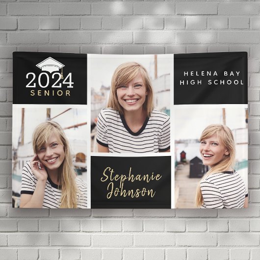 Foto Collage Senior Afstuderen Spandoek