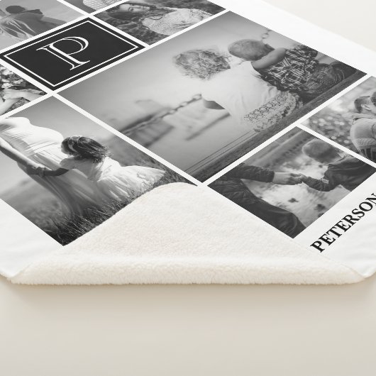 Foto Collage Sherpa Blanket Deken (3/4)