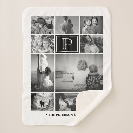 Foto Collage Sherpa Blanket Sherpa Deken (Voorkant)