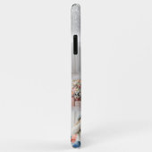 Foto: Collage Silver Glitter Bokeh Jouw naam Case-Mate iPhone Case (Achterkant/rechts)