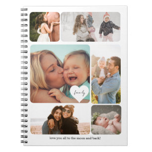 Foto Collage Simple Family Mam Pap Kinder Diary Notitieboek