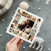 Foto Collage Simple Lijst Family Hartelijk dank Bedankkaart