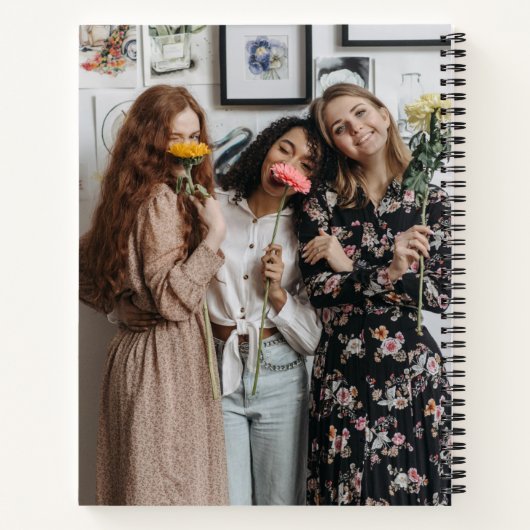 Foto-Collage Simple Moderne Notebook Notitieboek (Achterkant)