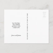 Foto Collage slaat de datum op Aankondigingskaart (Achterkant)