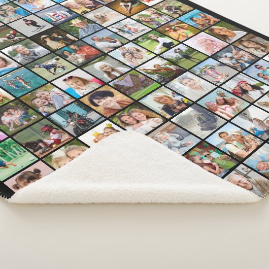 Foto Collage Square Afbeeldingen Sherpa Deken (3/4)