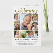 Foto Collage Sympathie Funeral Dankuwel Folie Wenskaart (Voorkant)