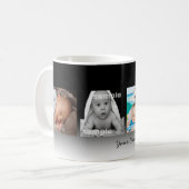 Foto Collage Tekst Foto Aangepast, aangepast Koffiemok (Voorkant links)