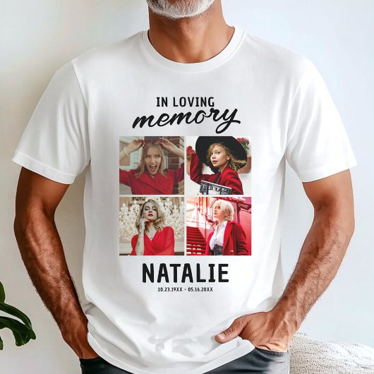 Foto Collage 'Ter Herinnering Aan' T-shirt