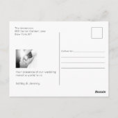 Foto: Collage Terracotta Elegant Wedding Hartelijk Briefkaart (Achterkant)