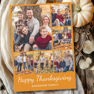 Foto Collage Thanksgiving Vakantie Kaart