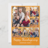 Foto Collage Thanksgiving Vakantie Kaart (Voorkant)