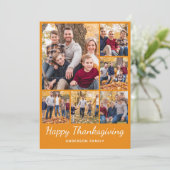 Foto Collage Thanksgiving Vakantie Kaart (Staand voorkant)