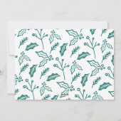 Foto Collage Thrill of Hope Foto Kerst Blauwgroen Feestdagenkaart (Achterkant)