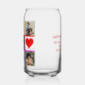 Foto Collage Tic Tac Toe Hugs Kisses Fathers Day Blikvorm Glas (Links)