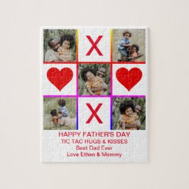 Foto Collage Tic Tac Toe Hugs Kisses Fathers SM Legpuzzel