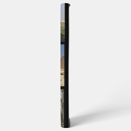 Foto Collage Travel Memories | Zwart Samsung Galaxy Hoesje (Linkerkant)