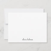 Foto Collage Trendy Monogram Modern Stijlvol Notitiekaartje