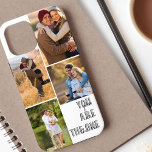 Foto collage U bent de One Romantic Quote White Case-Mate iPhone Case<br><div class="desc">Romantic de case van de de fototelefoon voor iphone 12 pro max en vele andere modellen, gepersonaliseerd met 4 van uw favoriete foto's. De formulering luidt "U bent de moderne, overmaatse afdruk en casual scripttypografie. Het fotomalplaatje is opstelling klaar voor u om uw foto's toe te voegen, die met de...</div>