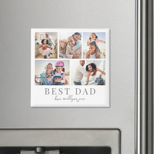 Foto Collage Vader Papa Magneet