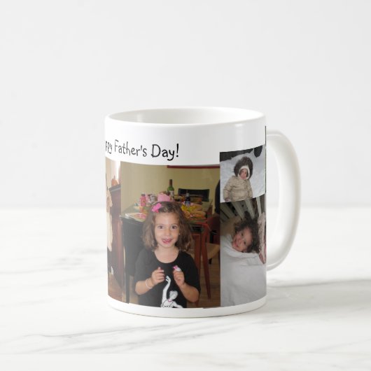 Foto Collage Vaderdag Mok (Voorkant rechts)