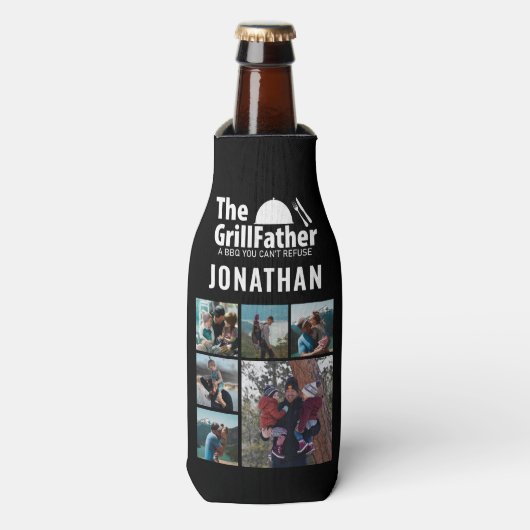 Foto Collage Vaderdag The Grillfather BBQ Flesjeskoeler (Fles Voorkant)