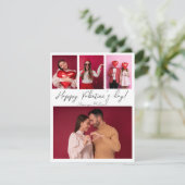 Foto Collage Valentijnsdag Card Feestdagenkaart (Staand voorkant)