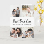 Foto Collage Valentijnsdag Card voor papa Kaart (Gele Bloem)