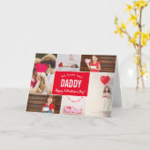 Foto Collage Valentijnsdag Card voor papa Kaart (Gele Bloem)