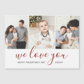 Foto Collage Valentijnsdag Magnetische Kaart (Voorkant)
