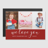 Foto Collage Valentijnsdag Magnetische Kaart (Voorkant / Achterkant)