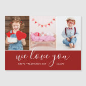 Foto Collage Valentijnsdag Magnetische Kaart (Voorkant)