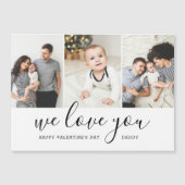 Foto Collage Valentijnsdag Magnetische Kaart (Voorkant)