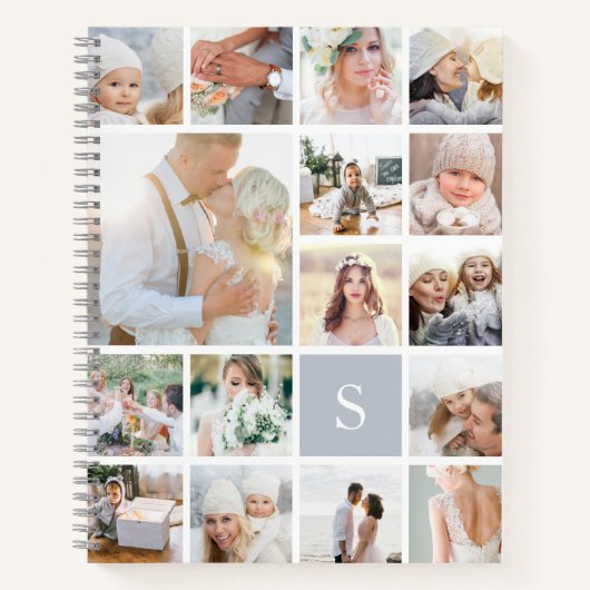 Foto-collage van Fog Gray Notitieboek (Voorkant)