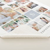 Foto-collage van Fog Gray Sherpa Deken (3/4)