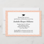 Foto collage van Fun Peach Polka Dot 20XX Afstuder Kaart (Achterkant)