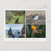 Foto-collage van het eiland Madeira, moderne reis Briefkaart (Voorkant)