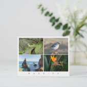 Foto-collage van het eiland Madeira, moderne reis Briefkaart (Staand voorkant)