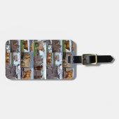 Foto-collage van hoogland-Koeien, Bagagelabel (Voorkant horizontaal)