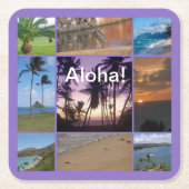 Foto Collage van Oahu, Hawaii Kartonnen Onderzetters (Voorkant)