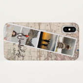 Foto Collage van reisherinneringen. Wanderlust. Case-Mate iPhone Case (Achterkant (horizontaal))