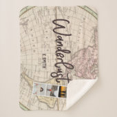 Foto Collage van reisherinneringen. Wanderlust. Sherpa Deken (Voorkant)