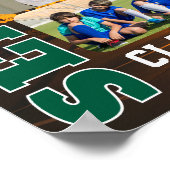 Foto Collage van Speler van Senior Basketbal Team Poster (Hoek)