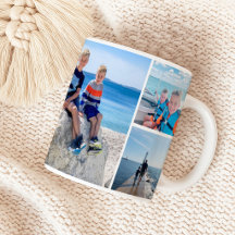 Foto Collage van Vader en Kinderen Volledige Wrap