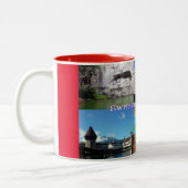 Foto-collage van Zwitserland Tweekleurige Koffiemok (Links)