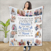 Foto Collage Vlinder Memorial Quote Fleece Deken