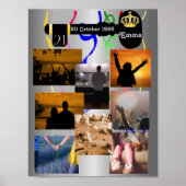 Foto collage voor 21e verjaardag poster (Voorkant)