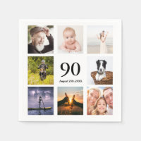 foto collage voor 90ste verdringingsfeestje heren