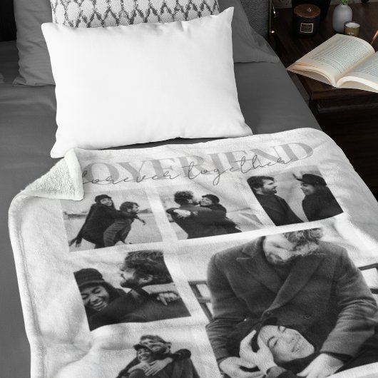 Foto-collage voor eeuwig samen met vriend fleece deken